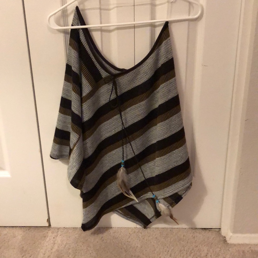 Off the shoulder poncho